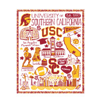 USC Trojans Julia Gash Tapestry Blanket